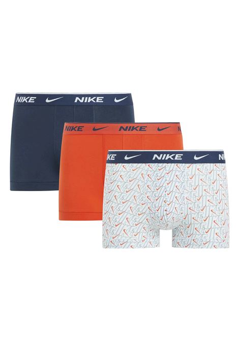 Boxer Nike Underwear Everyday Stretch 3 Pack Blu Arancio Bianco Uomo NIKE UNDERWEAR | Intimo | KE1008-AW1